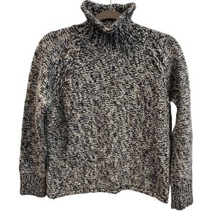 Columbia Wool Blend Black Multicolor‎ Roll Neck - Turtleneck Knit Sweater